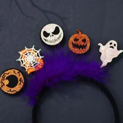 Hårbånd Græskar Hårbånd Spøgelses Hovedbeklædning Halloween Kostume Party Tilbehør til Kvinder Mænd og Børn