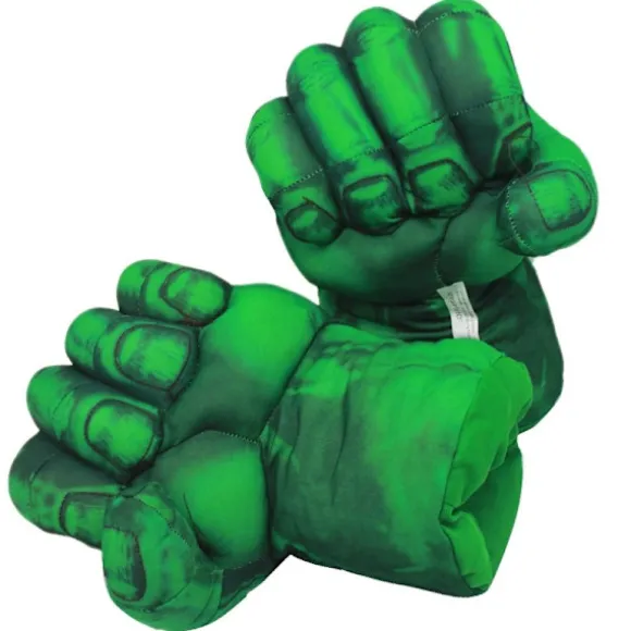 Hulk Handske, 1 par bløde boksehandsker Hulk Kostume Plys Hånd Fis