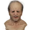 Humanoid Bedstefar Latex Maske Halloween Gammel Mand Hoved Horror Sjove Paryk Rekvisitter, CJY