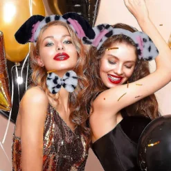 Hundekostumesæt til Cosplay - Plys Ører Hale Butterfly, Halloween Julefest Tilbehør til Voksne Børn D