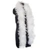 (Hvid) 180cm 60g Fjerboa til DIY Håndværk, Festdans Udklædning, Halloween Dekoration