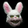Hvid Kanin Maske Blodig Grusom Skræmmende til Halloween Fest Kostumer Cosplay