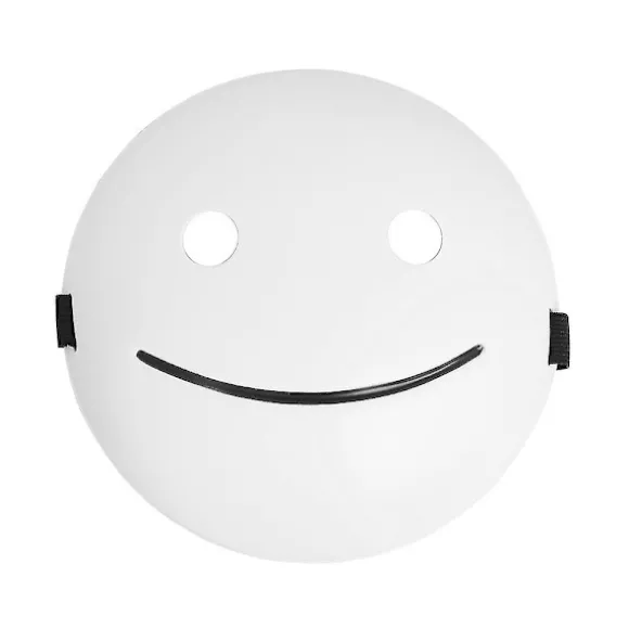 Hvidt Smil Drøm Maske Cosplay Maske Rekvisitter Til Halloween Udklædning Karneval Fest
