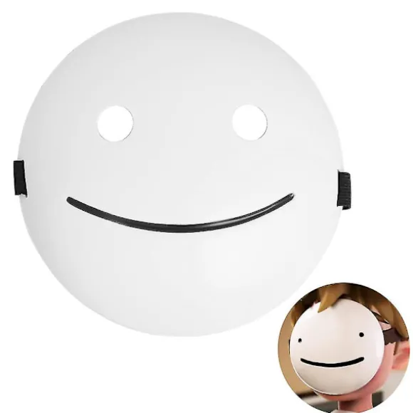 Hvidt Smil Drøm Maske Cosplay Maske Rekvisitter Til Halloween Udklædning Karneval Fest