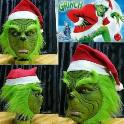 Hvordan Grinchen stjal julen Maske Julefest Cosplay Kostume Sjov Udklædning