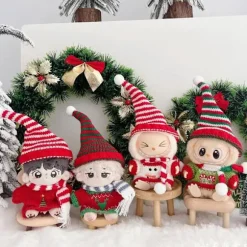 {hw}RU-2025 Ny MONSTER Julekostume 17cm MONSTER Siddende Kostume med Vintertrøje, Hue og Halstørklæde Stil 12 Style 12