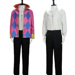 Hyl Kostume Paryk Anime Hylende Slot Cosplay Kostumer Paryk Jakke Halskæde Halloween Kostumer til Kvinder Mænd Stil 3, CJY Style 3 S