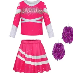 IC 3-10 år Pige Zombies 3 Cheerleader Kostume Cosplay Kostumer Sæt Z CNMR 9-10 År