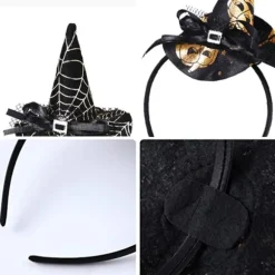 IC 6 stk Halloween hårbøjle Hårklemme Forskellige halloweenfest stil 1