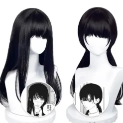 IC Anime Chainsaw Man Mitaka Asa Cosplay Paryk Asa Mitaka Lang Sort Black One Size