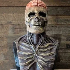 IC Fkxczn Den seneste skeletbiokemiske maske til 2021, Halloween-masker Rød