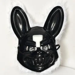 IC Halloween skræmmende kaninmaske, blodig kaninmaske
