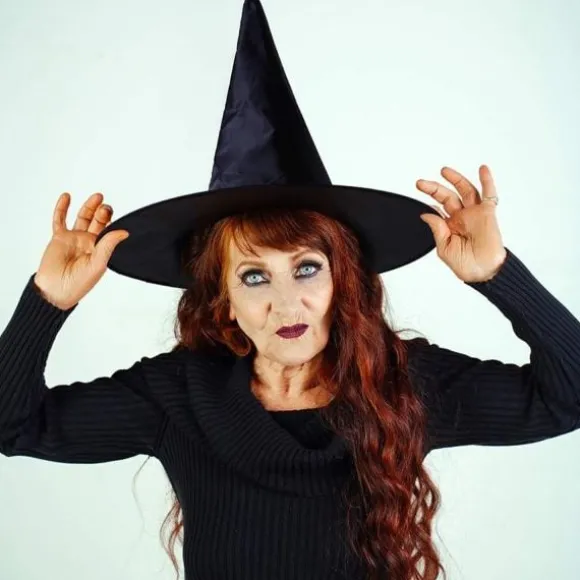 IC 1-pak Halloween kostume heksehat Cap heksetilbehør