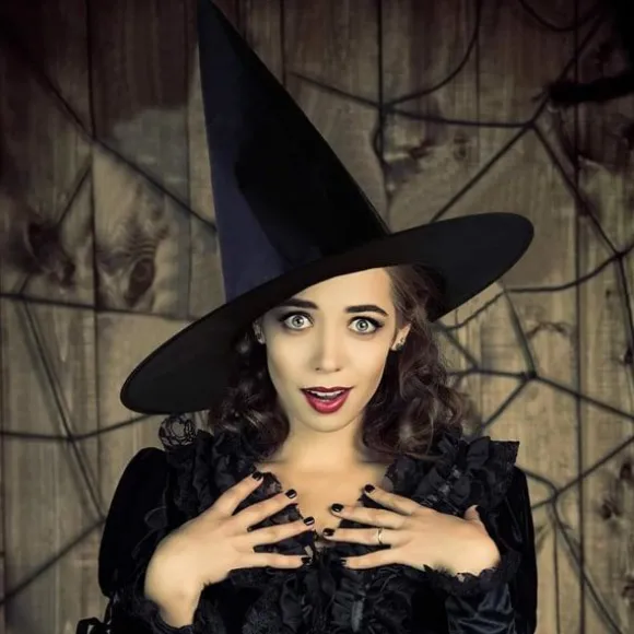IC 1-pak Halloween kostume heksehat Cap heksetilbehør