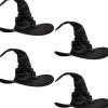 IC 4-pak Halloween-heksehat Stor hat til Halloween-festdekoration Cosplay-kostumetilbehør