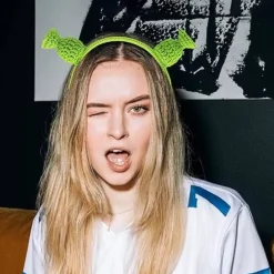 IC Shrek pandebånd med ører, søde udklædte ører, Halloween Cosplay rekvisitter Festtema Kostume Unisex