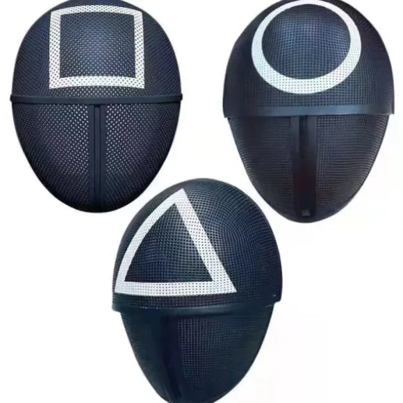 IC Squid Game Masker Mix | Trekant+Rund+Firkant 3 stk. - Julegaver