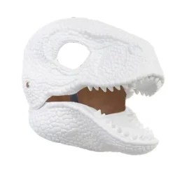 Iøjnefaldende dinosauriemaske, Dino-maske med bevægelig kæbe, Latex-hovedbeklædning med åbning og bevægelig kæbe, Cosplay-festfødselsdag Halloween Jul | Fyndiq