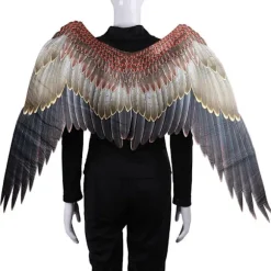 Ikke-vævet stof Halloween udklædningsfest englevinger super store sorte hvide vinger kostume rekvisit sort voksen Black Adult Angel Wings