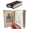 Indiana Jones Grail Diary rekvisitreplika, indeholder skjulte værdigenstande, en uundværlig retro spiralnotesbog til filmfans.