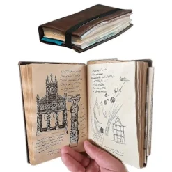 Indiana-jones Grail Dagbog Prop Replika Med Skjulte Værdifulde Depoter Ivrige Filmfans Gave Retro Spiral Notesbog Notesblok(hy)