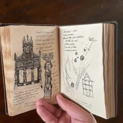 Indiana-jones Grail Dagbog Prop Replika Med Skjulte Værdifulde Depoter Ivrige Filmfans Gave Retro Spiral Notesbog Notesblok(hy)