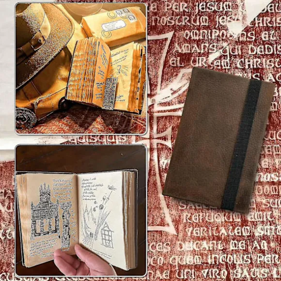 Indiana-jones Grail Diary Prop Replica Med Skjulte Ædle Aflejringer Avid Filmentusiaster Gave Retro Spiral Notesbog Notesblok