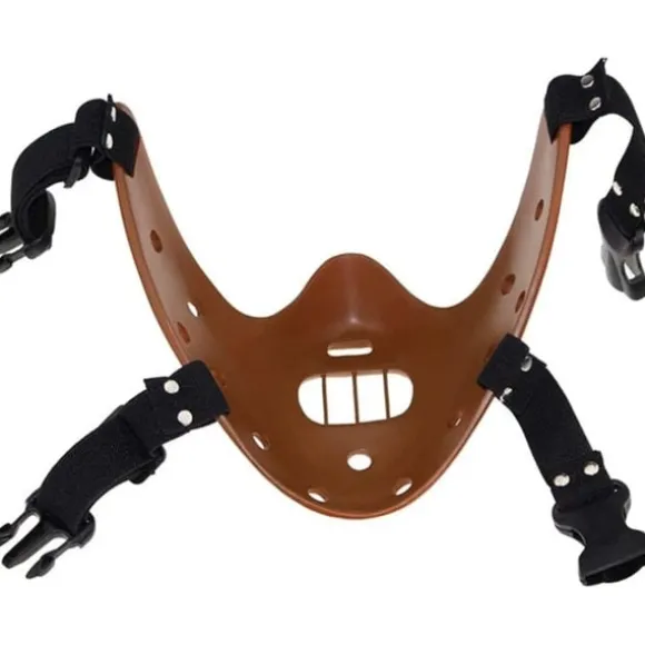 Infinity Gauntlet Hannibal Lecter Maske - The Silence of The Lambs - Harpiks - Gyserfilm Maske Coffee