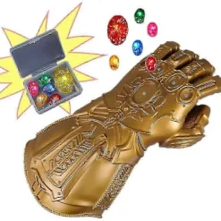 Infinity War Thanos Infinity Gauntlet Med Elektronisk Aftagelig Glødende Infinity Stones Cosplay Hal