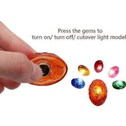 Infinity War Thanos Infinity Gauntlet Med Elektronisk Aftagelig Glødende Infinity Stones Cosplay Hal
