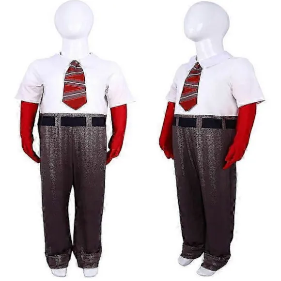Inside Out 2 Cosplay Kostume Festsæt Jumpsuit Bodysuit til Mænd Kvinder!zz42 Anger 170