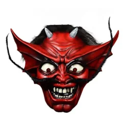 Iron Maiden Number of the Beast djævel voksen latex kostume maske