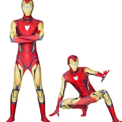 Iron Man Cosplay Kostume Bodysuit til Mænd Heldragt Karneval Party 160