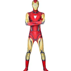 Iron Man Cosplay Kostume Bodysuit til Mænd Heldragt Karneval Party 160