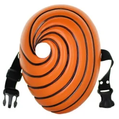 Japan Anime Tegnefilm Unisex Tobi Obito Akatsuki Ninja Madara Maskerade Cosplay Fuld Ansigt Resin Festmaske (FMY) Orange