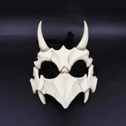 Japansk Halvmaske - Tigermaske, Ye Yaksha Dragegud Tengu Sort Skildpadde, Harpiks Kraniet Skræmmende Horror Ninja Maske Kostume Rekvisitter (Yaksha) | Fyndiq