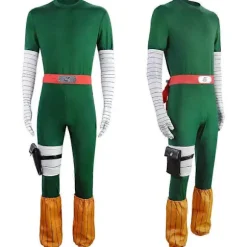 Japansk Ninja Kostume Fuld Sæt Rock Lee Cosplay Jumpsuit Halloween Karneval Kostume til Voksne XL
