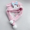 Jinzhaolai Kawaii Sanrio Kulomi My Melody Hat Cartoon Helo Kity Plys Vindtæt Hat Til Piger Vinter Sød Varm Ørebeskyttelse Hat Gave,e