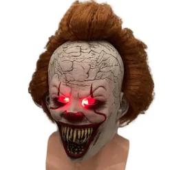 Joker Back To Soul 2 Pennywise Maske LED Lys Paryk Hovedbeklædning Horro