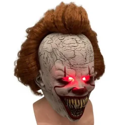 Joker Back To Soul 2 Pennywise Maske LED Lys Paryk Hovedbeklædning Horro