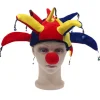 Joker hat, klovnehovedbeklædning, sjove klovneoptræden rekvisitter, 13 poin