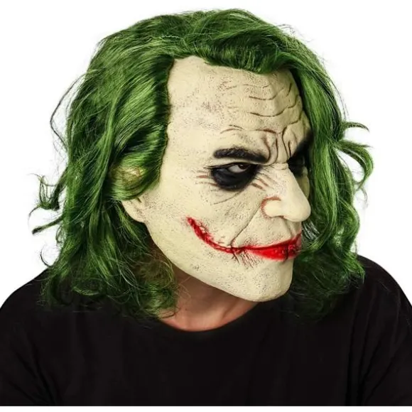 Joker Latex Maske Hovedbeklædning Joker COS Halloween,Joker Arthur Fleck