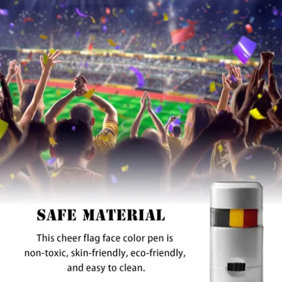 Jubel Flag Ansigts- og Kropsmaling Farverige Fanrekvisitter til Sportsspil Makeup Pen