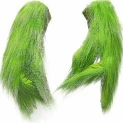 Jul Grinchen Fuldhoved Latex Maske Julehue Monster Voksenhandsker The Grinch Christmas gloves