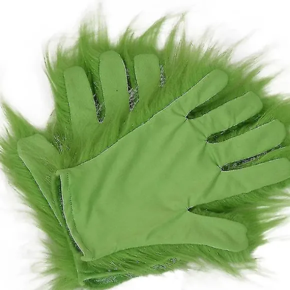 Jul The Grinch Som Maske + Handsker Greenhorn Sæt (FMY)