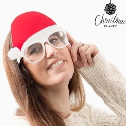 Julebriller med Julemands Hue Christmas Planet