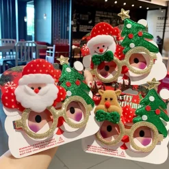 Julebrilleramme, Julefesttilbehør, Juledekorationer, Gaver, Små Gaver, Søde Julebriller 6# rød gevir øjenbryn 6# red antler eyebrows