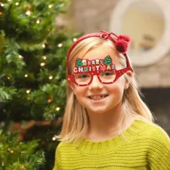 Julefests Briller Scene Dekoration Sjove Dekorationer Julemand