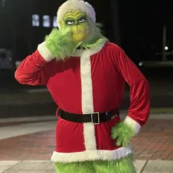 Julegrøn Santa Latex Maske Universal Størrelse Halloween Cosplay Kostume_Kvalitetsgaver