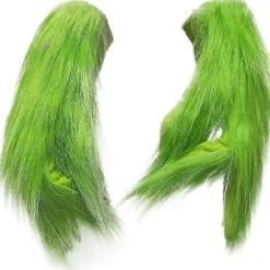 Julegrønne Handsker Pludselig Grinch Handsker Julekostume Tilbehør Karneval Ferie Jul Fest Gave